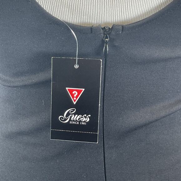 NWT Guess Women’s Size Med Jet Black Mini Pencil Dress “Mareen” - Picture 5 of 8